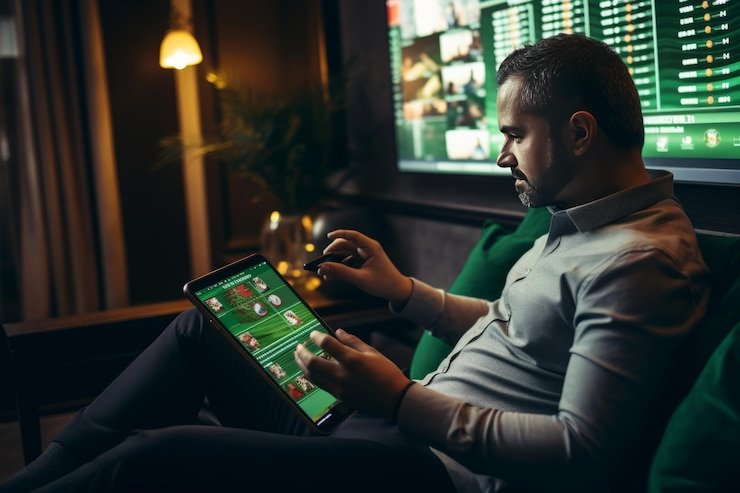 Layar pertandingan dengan statistik pemain dan data tim Layar pertandingan MPL dengan statistik real-time dan tim
